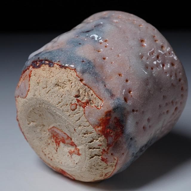 鈴木五郎　志野ぐい吞　共箱　酒器　鑑賞陶器　コレクション　美濃陶