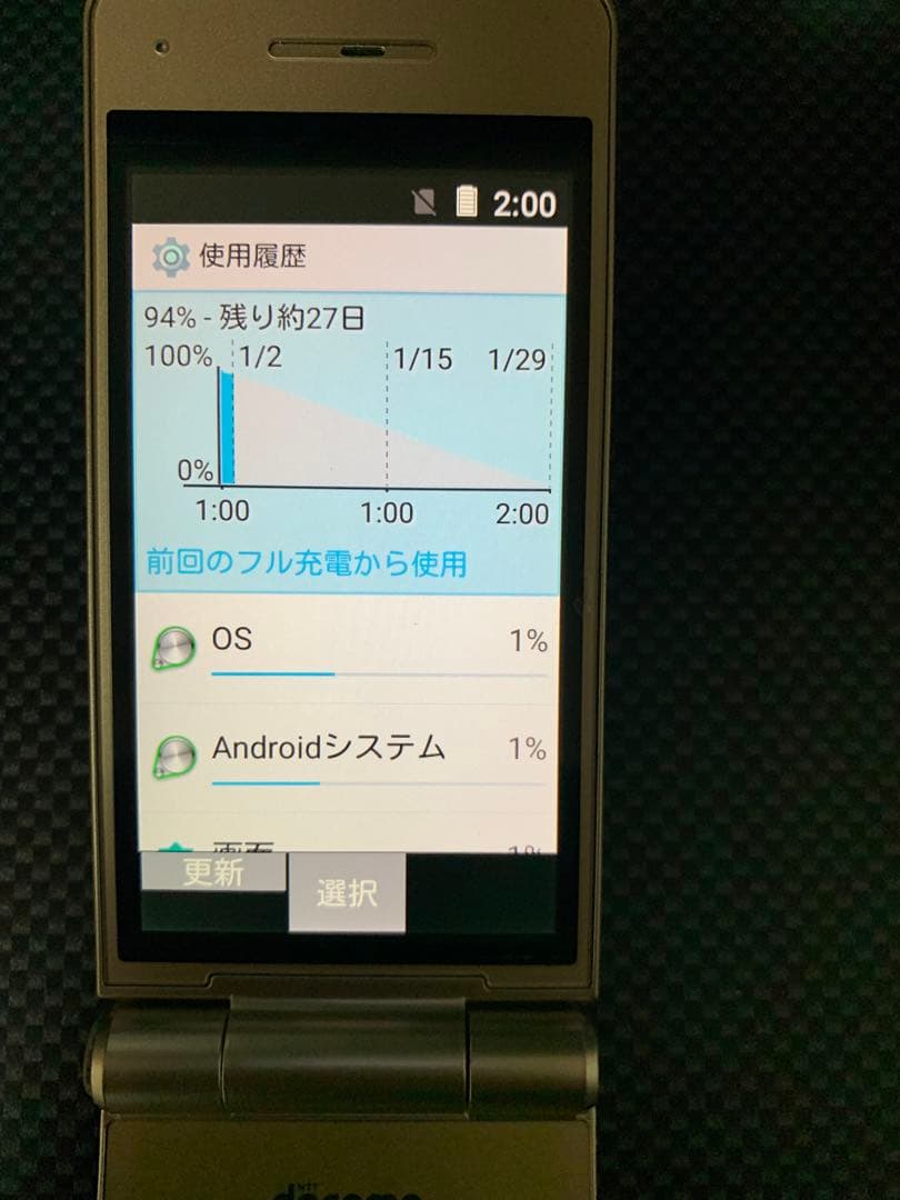 P-smart ケータイ P-01J ゴールド　docomo
