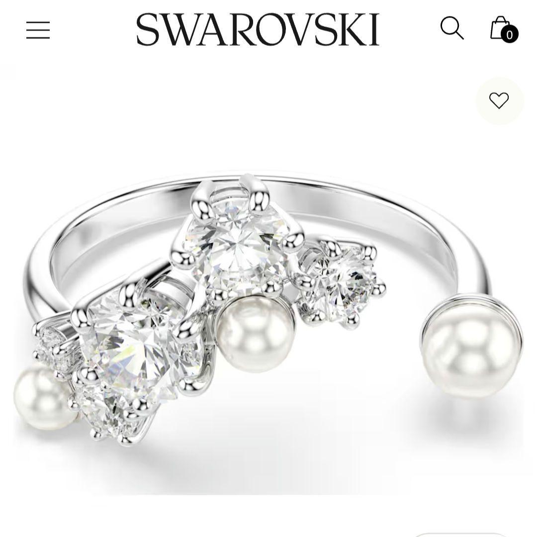 新品SWAROVSKI 55 Constella パール リング スワロフスキー