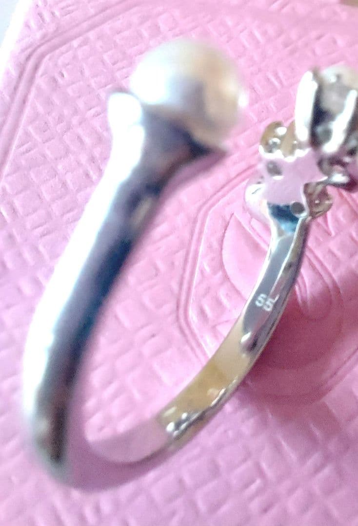 新品SWAROVSKI 55 Constella パール リング スワロフスキー