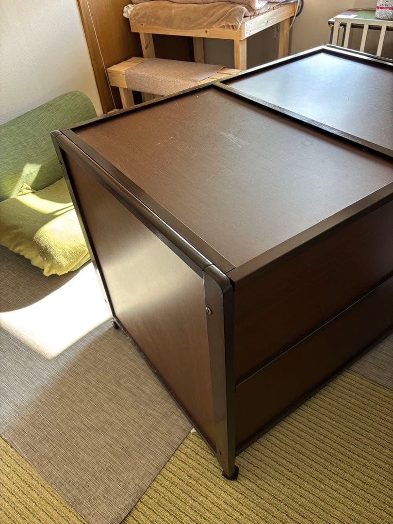 木製犬用ケージ ブラウン 大型犬用