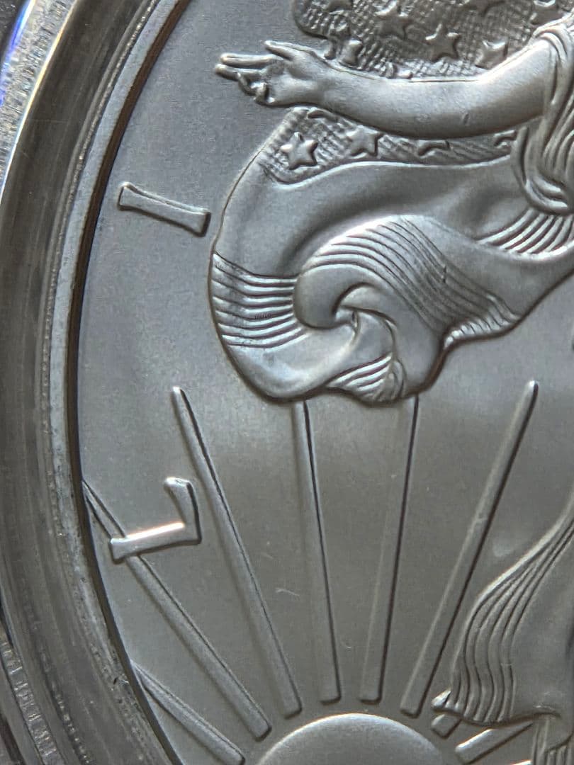 (MS70)アメリカ合衆国　シルバー イーグル銀貨　2013 S サイン入り