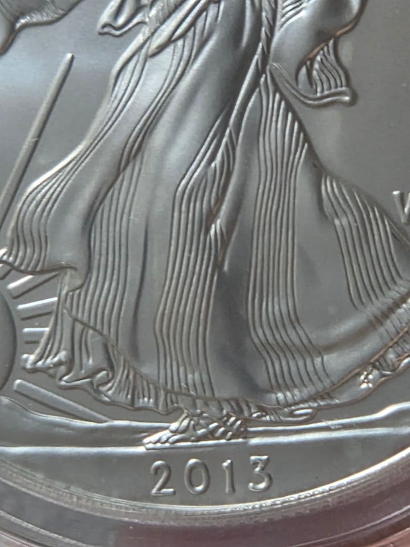 (MS70)アメリカ合衆国　シルバー イーグル銀貨　2013 S サイン入り