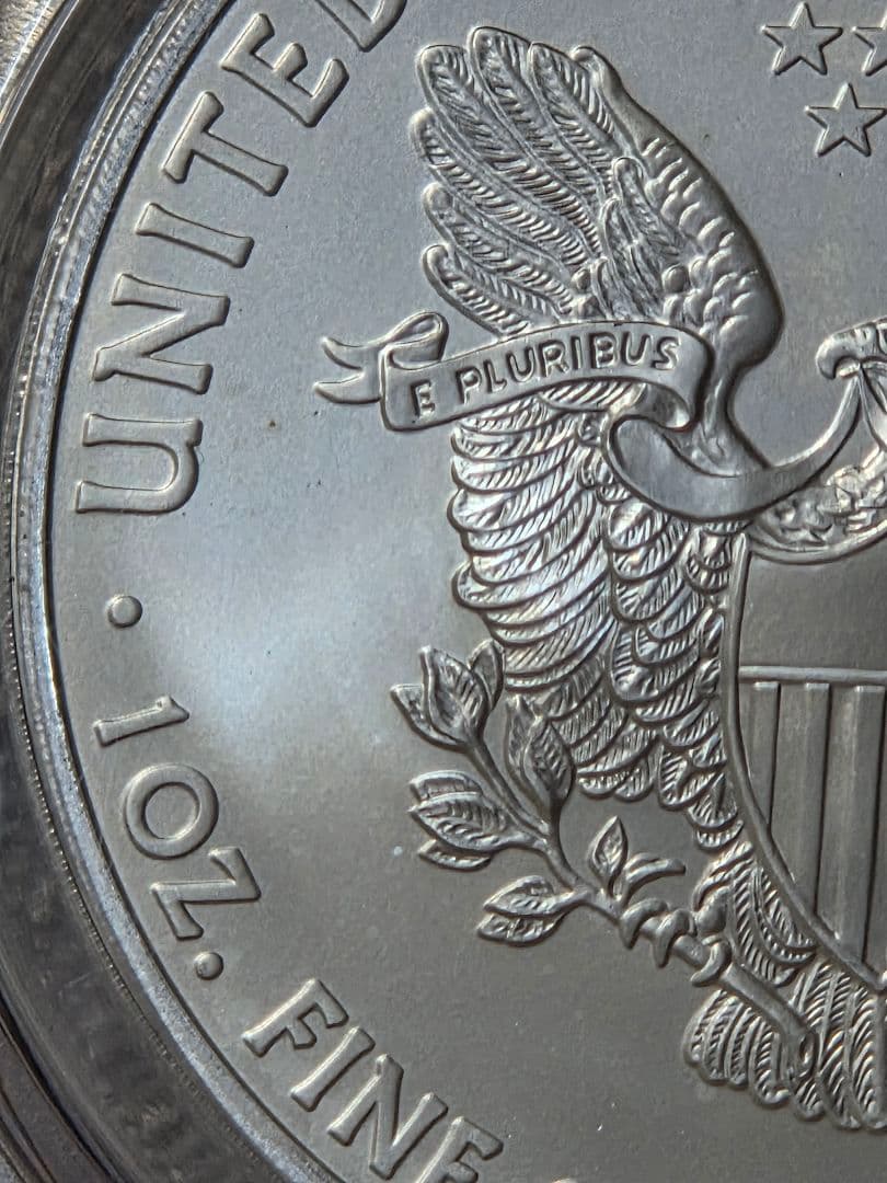 (MS70)アメリカ合衆国　シルバー イーグル銀貨　2013 S サイン入り