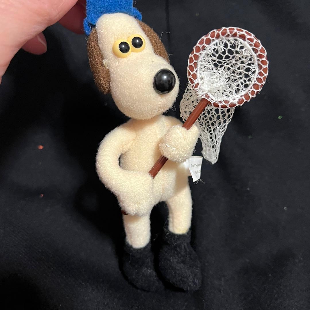 ▲汚れなどあり▲ウォレスとグルミット マスコット キーホルダー