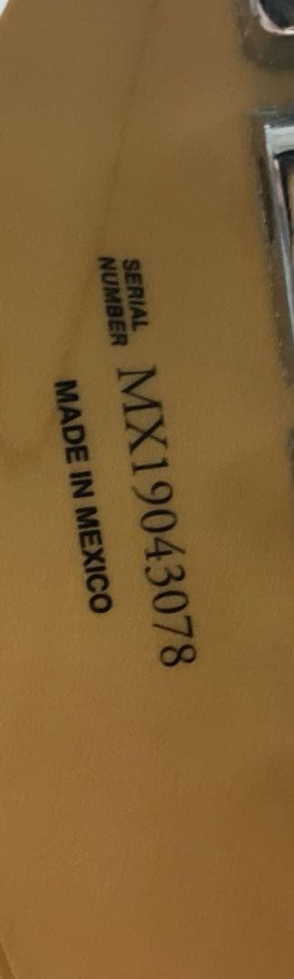 Fender Mexico 2019年製