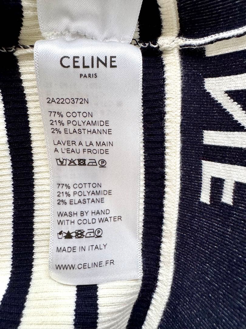 【未使用美品／国内購入正規品】CELINE セリーヌ　タンクトップ　ストライプ