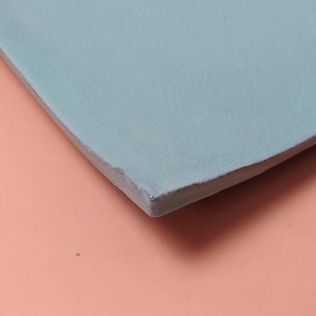 【現状品】 陶器 大皿 銘あり 房山作？ 辰山作？ 秀貞 定価56000円？