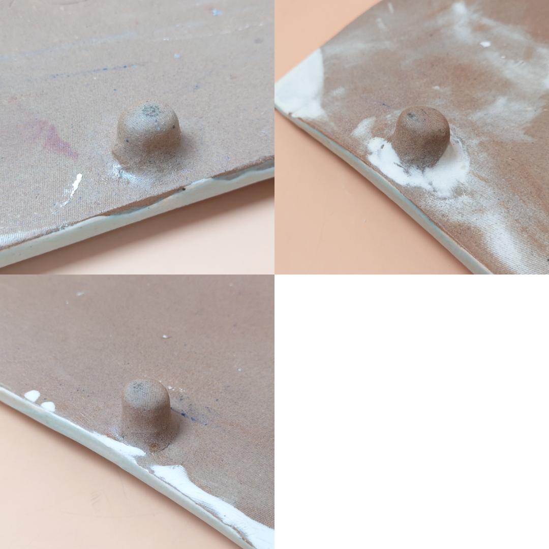 【現状品】 陶器 大皿 銘あり 房山作？ 辰山作？ 秀貞 定価56000円？