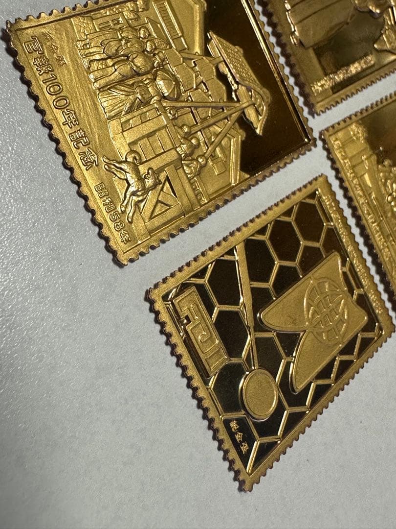 松本徽章工業　金属工芸品 プレート型 純金張 貴重 日本の老舗 27.06g