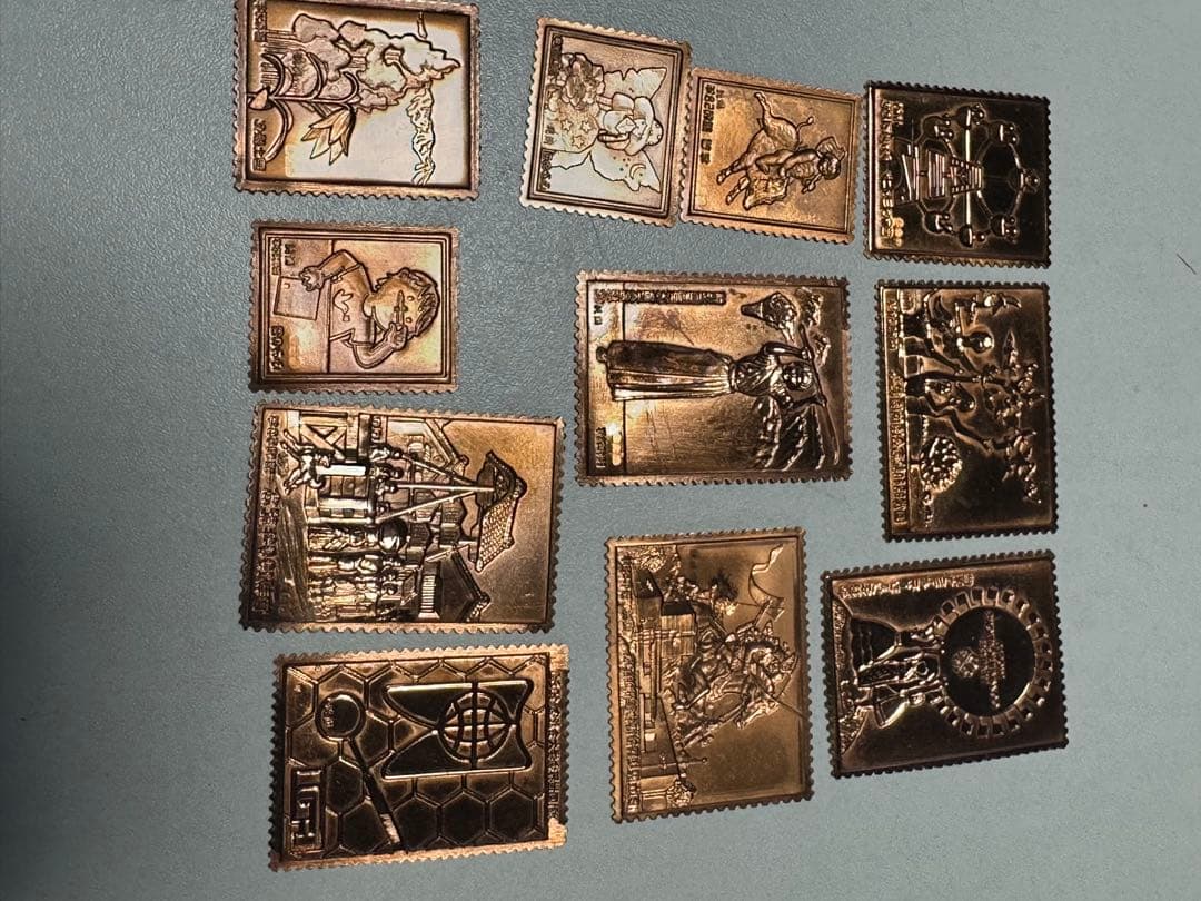 松本徽章工業　金属工芸品 プレート型 純金張 貴重 日本の老舗 27.06g