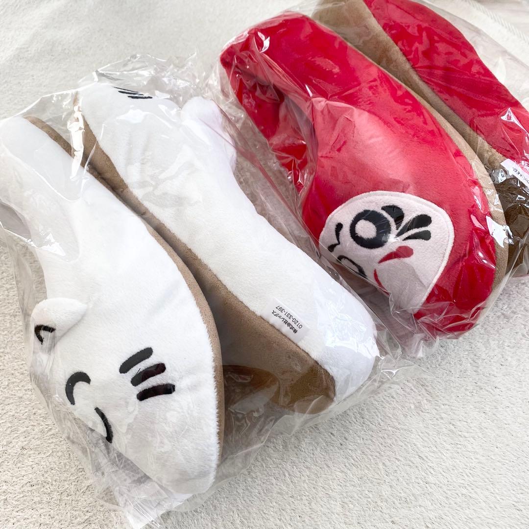 だるまいずごっど　なるせ　大妖怪　ローソン　コラボ　スリッパ　ルームシューズ