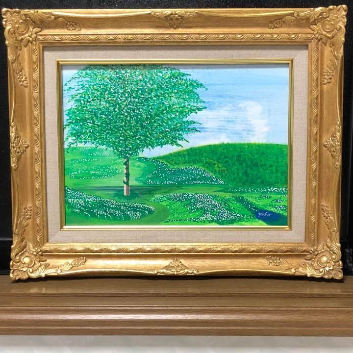 「思いきり咲いてみる」原画 本物 一点物 絵画 yoko