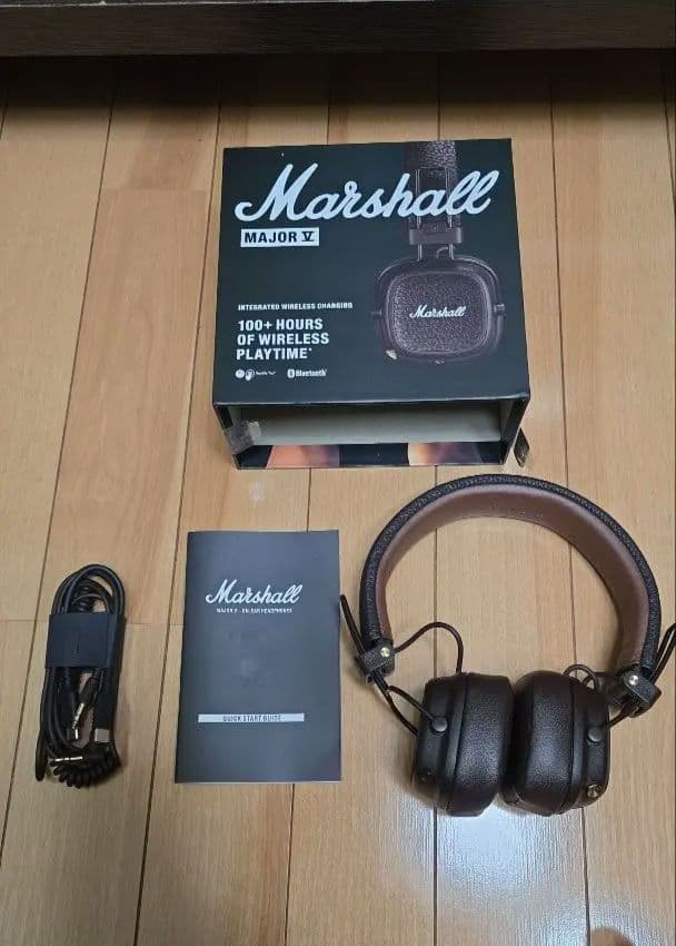Marshall Major Vワイヤレスヘッドホン ブラウン1日限定値下げ中