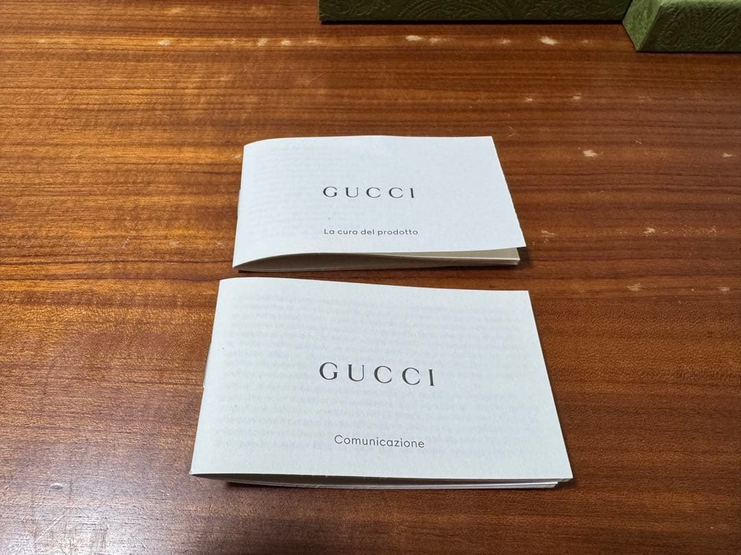 【正規品】GUCCI ブラックレザー 三つ折り財布