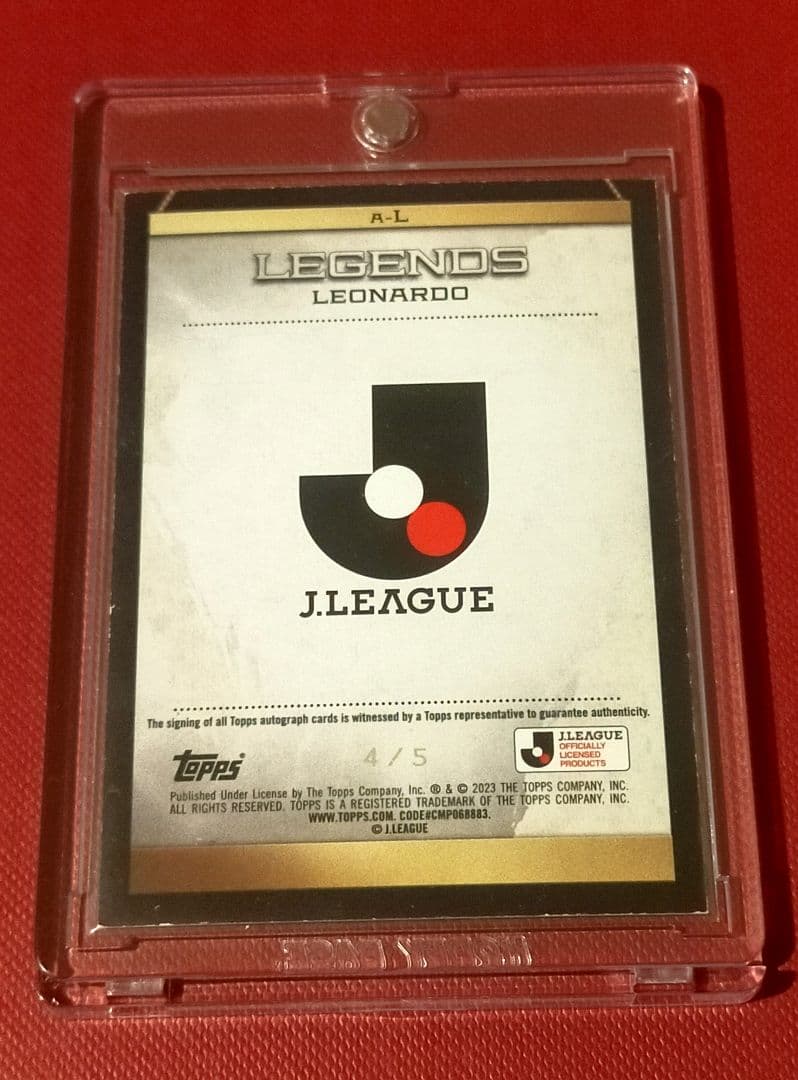 レオナルド　5シリ　直筆サイン　topps Jリーグ2023　鹿島アントラーズ