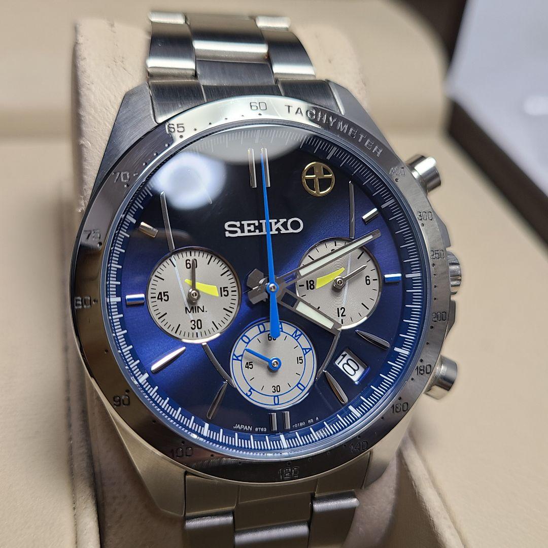 【良品】SEIKO　8T63-01D0　新幹線 25周年 記念　こだま　稼働品