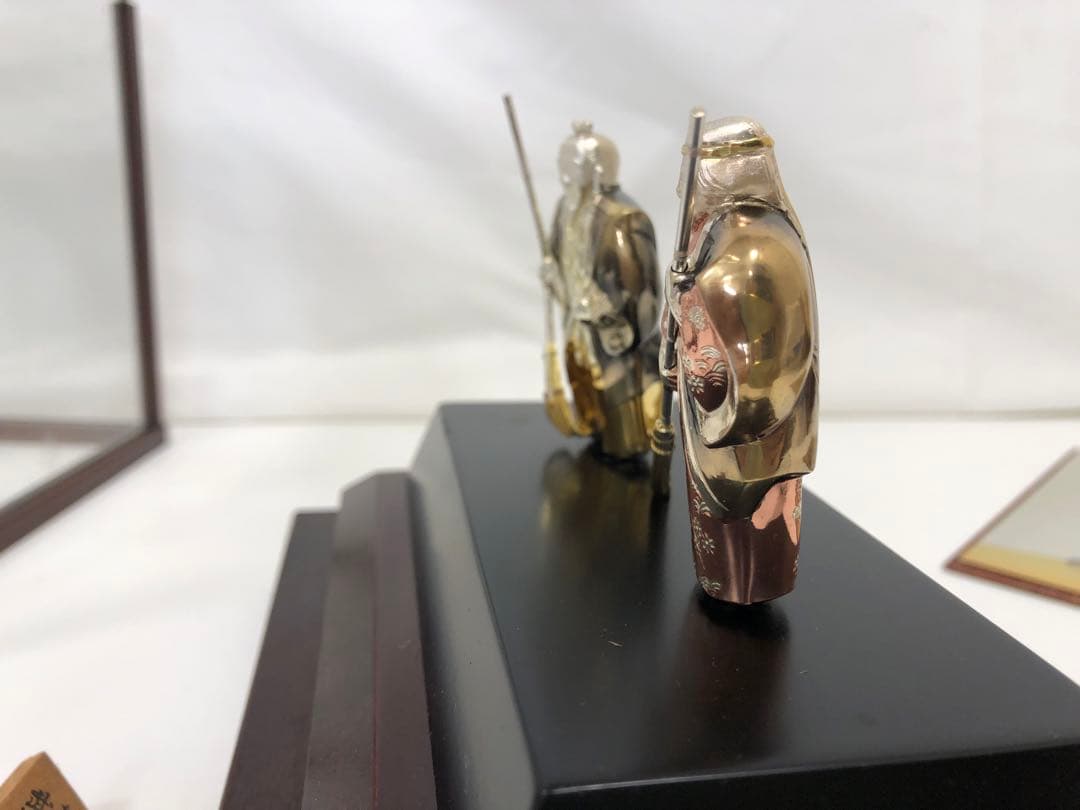 純銀　置物　高砂人形　武比古作　ジャンク