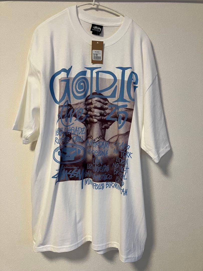 STUSSY GOLDIE LIVE 26 TEE Lサイズ ホワイト