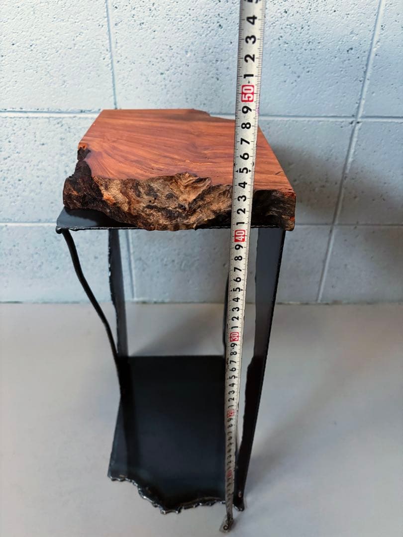 欅サイドテーブルコーヒーテーブルナイトテーブル観葉植物置き飾り台インダストリアル