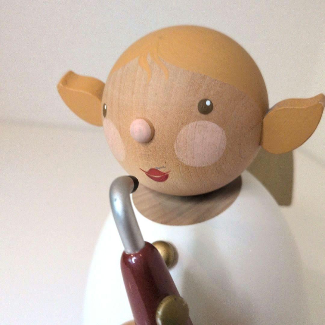 ギュンター・ライヒェル 木製人形 サクソフォンを吹く天使