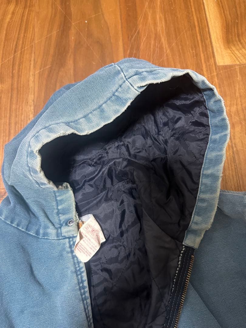 Carhartt フード付きジャケット LARGE デニムブルー