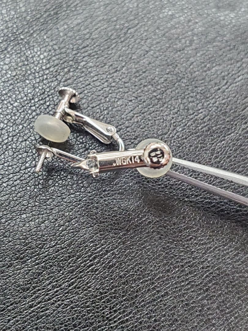 K14WGネジバネ式　イヤリング金具