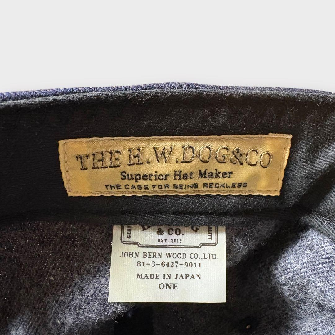 Schott × H.W.DOG&CO.コラボキャップ ネイビー ショットドッグ