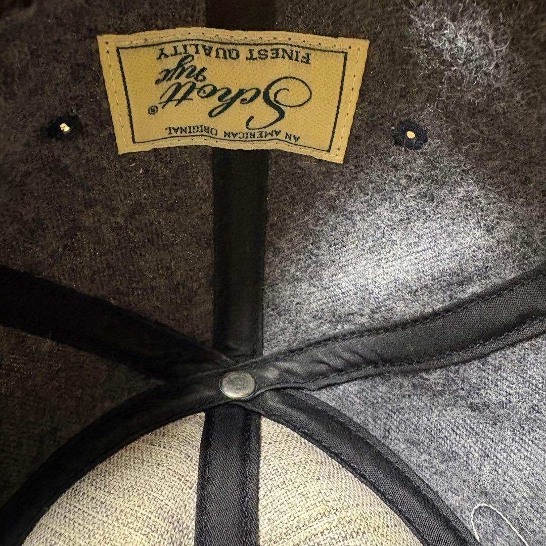 Schott × H.W.DOG&CO.コラボキャップ ネイビー ショットドッグ