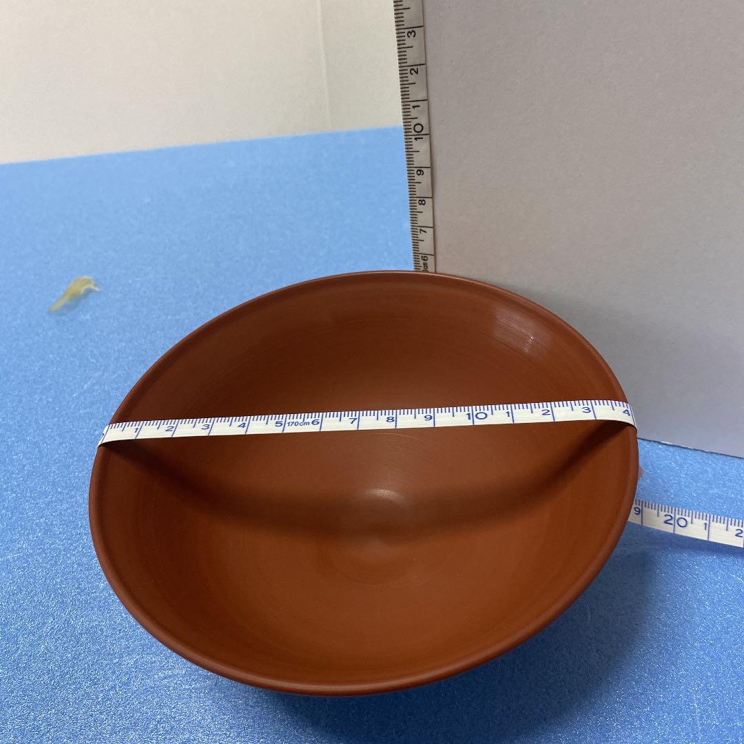 ＊- 50 抹茶茶碗　無名異焼き　中静玉山