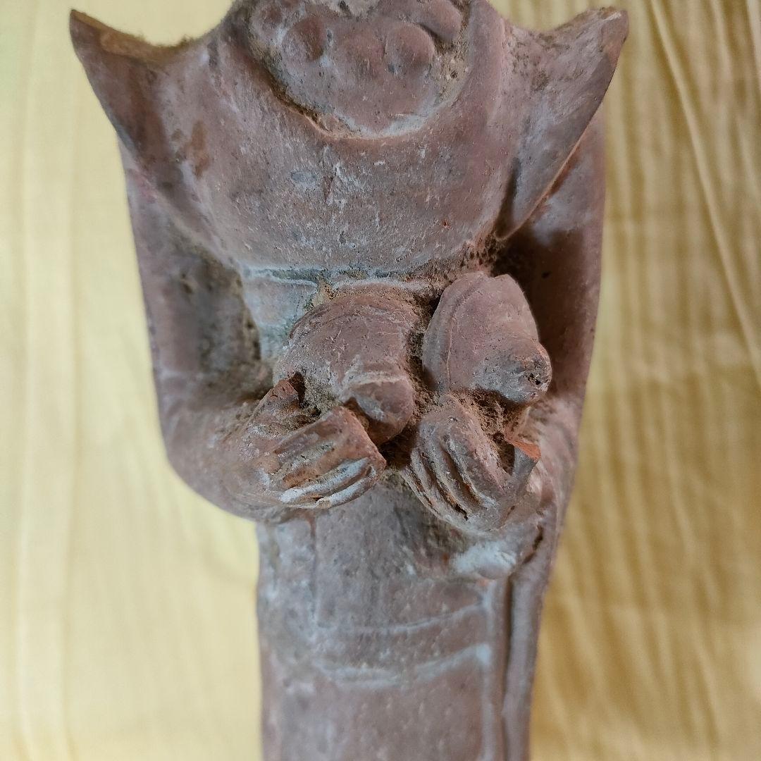 加彩人物俑　中国古陶　古玩　楽人　官女