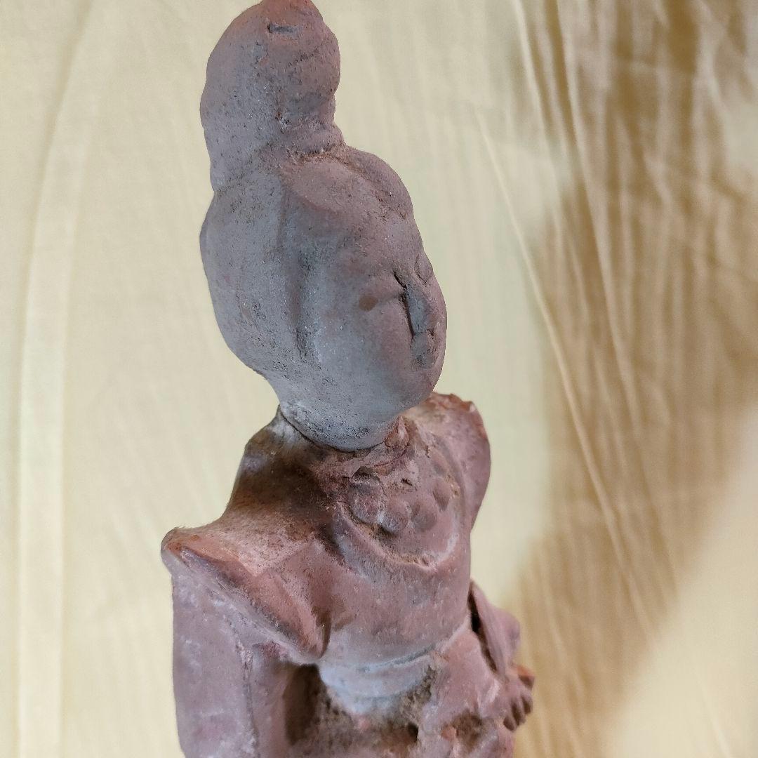 加彩人物俑　中国古陶　古玩　楽人　官女