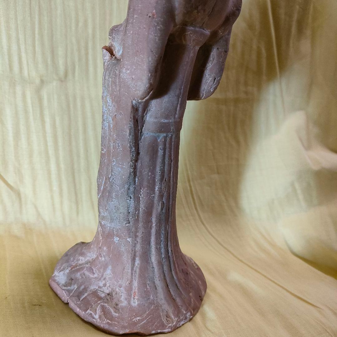 加彩人物俑　中国古陶　古玩　楽人　官女