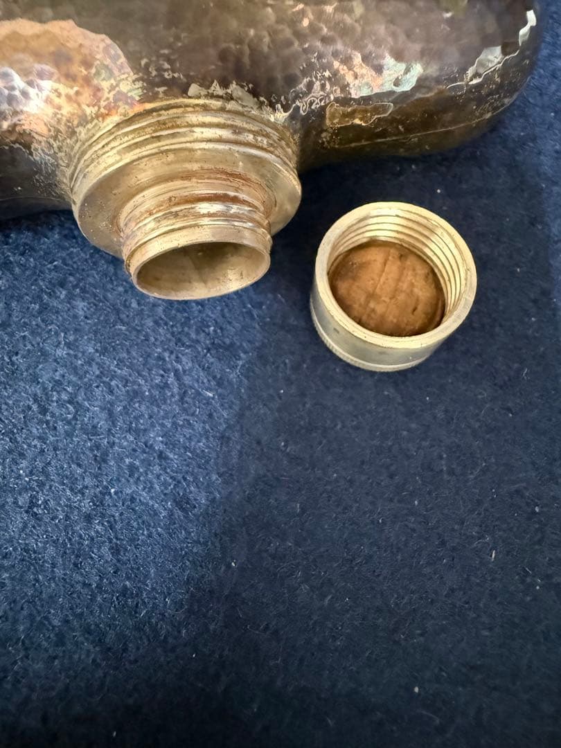 SILVER 刻印 シルバー 銀製 スキットル ウィスキーボトル 重さ189g