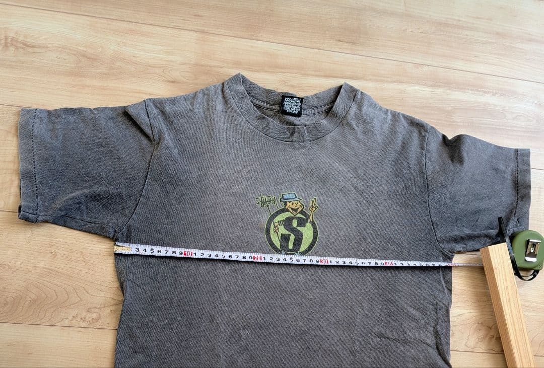 値下げ！Stussy 80s 後期 黒タグ グレー Tシャツ Mサイズ