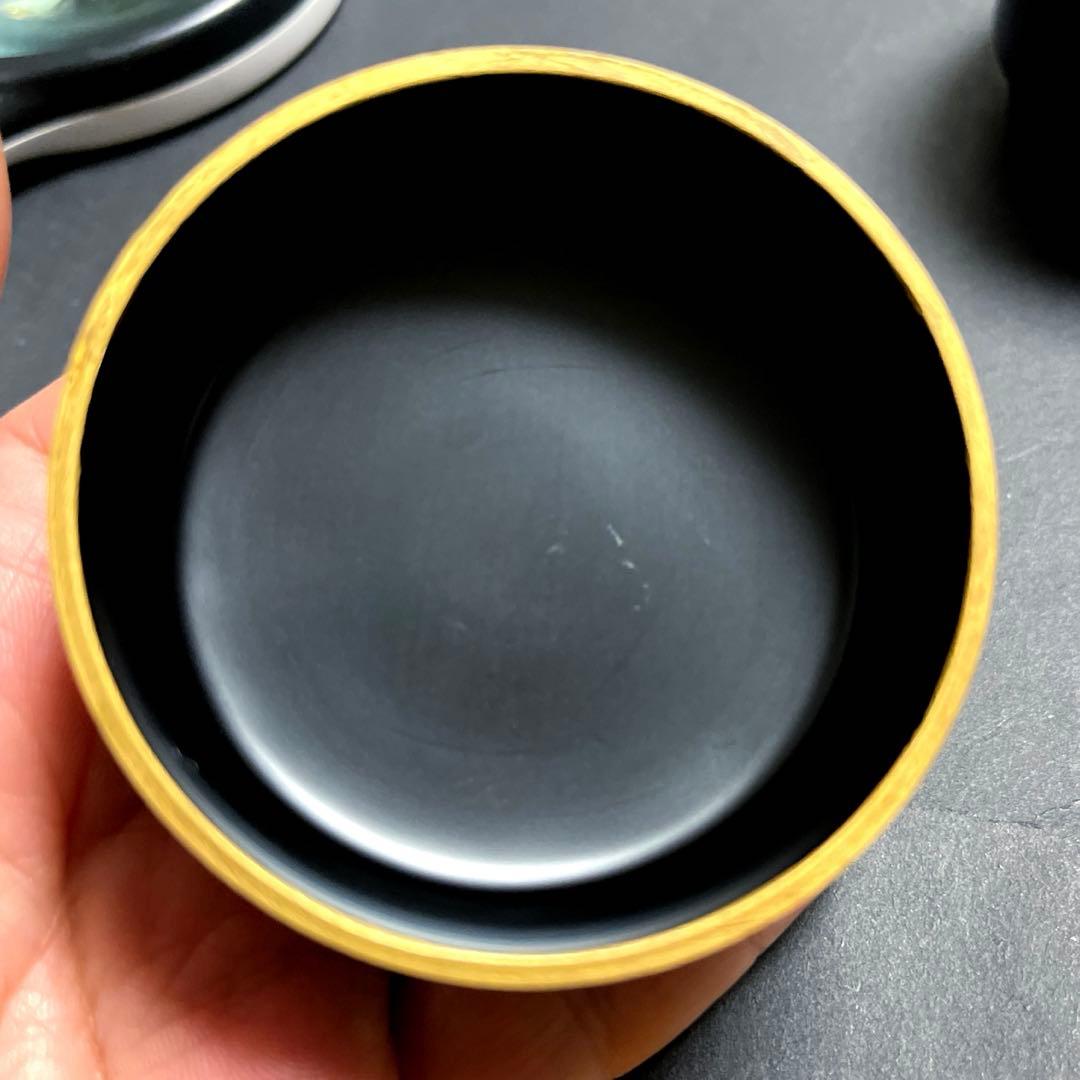 宗祥作　蒔絵　棗　共箱付き　黒