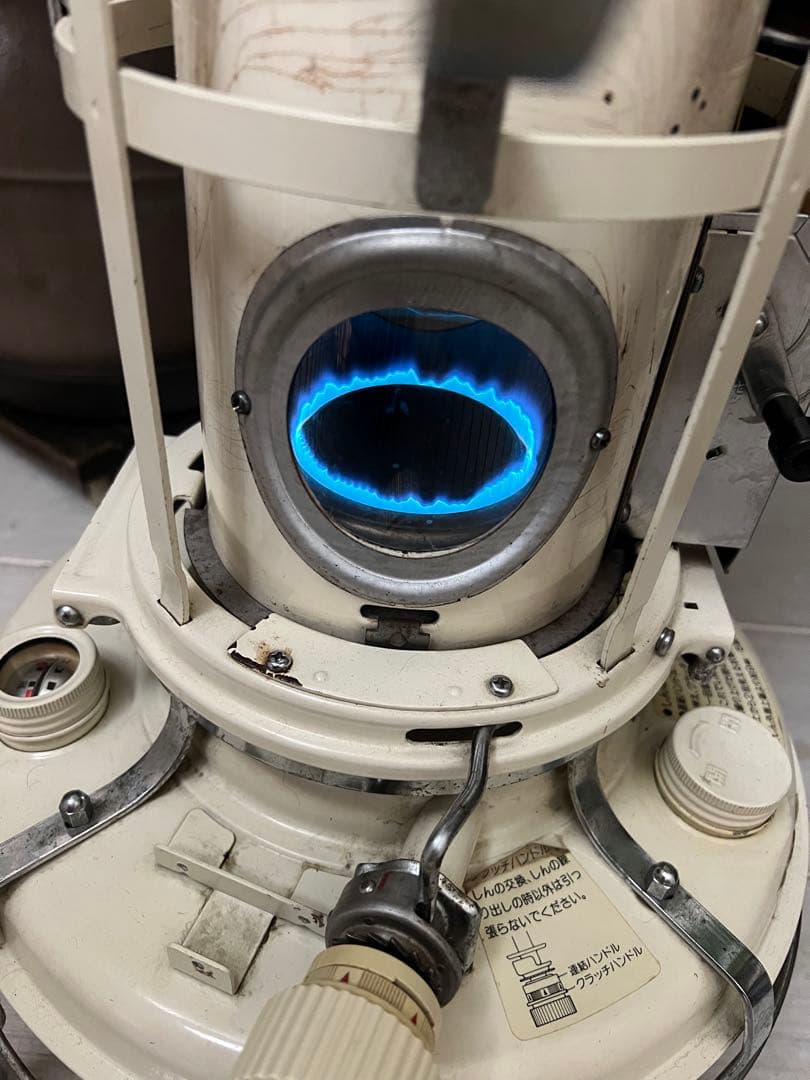 アラジン　ブルーフレーム　オフホワイト 石油ストーブ 手動点火