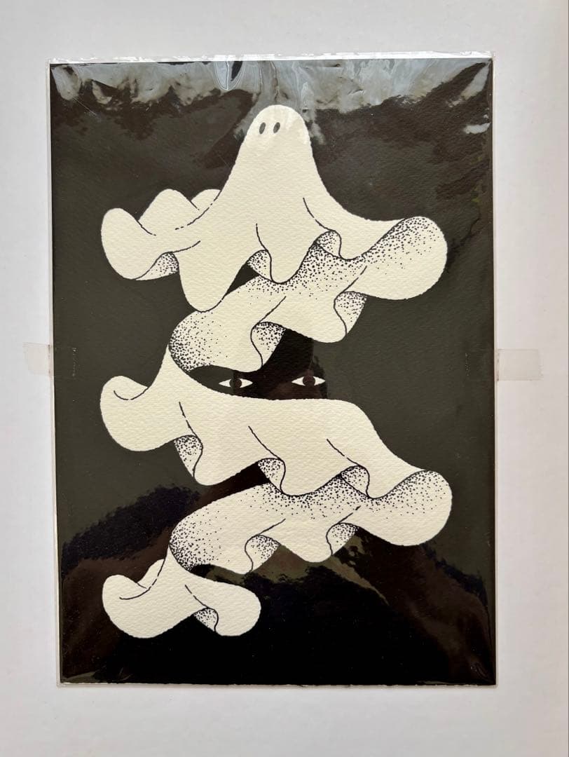 まゆりカワグチタクヤ 原画 A4 大阪・関西万博 イラスト アート オバケ