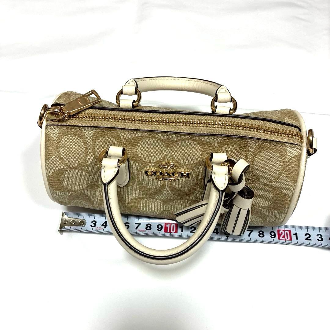 coach ミニ　ショルダー　ベージュホワイト　新品