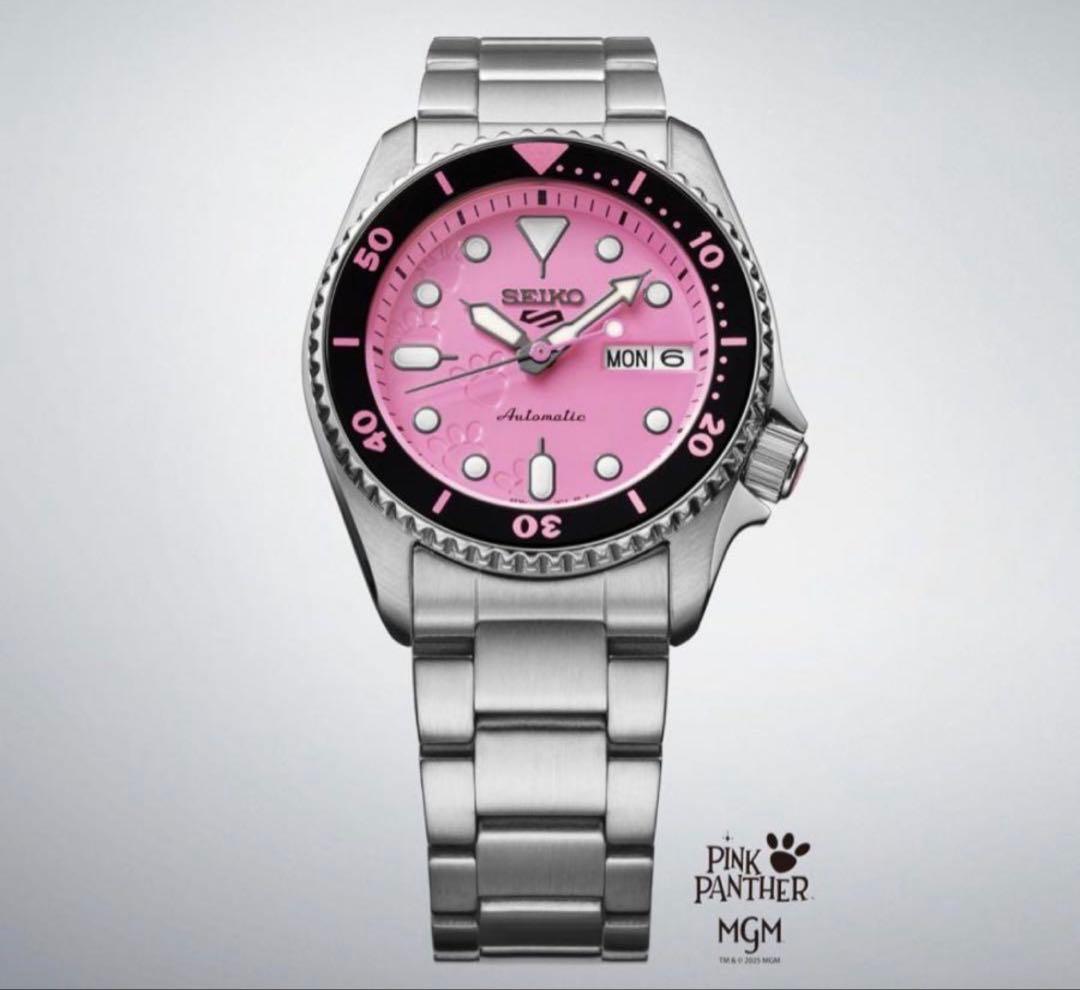 セイコー5スポーツ　ピンクパンサーSBSA321