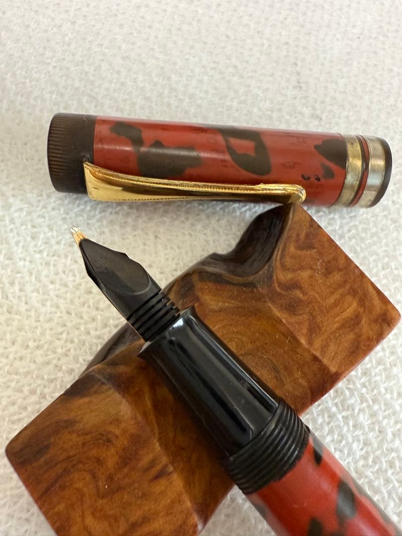 エボナイト、漆日本製、WATERMAN ウォーターマン ペン先 18K 750