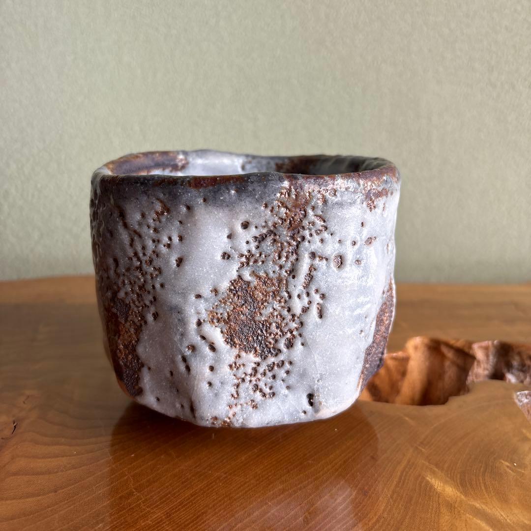 志野焼 小崎一陽造 抹茶碗 茶道具 共箱(54m)