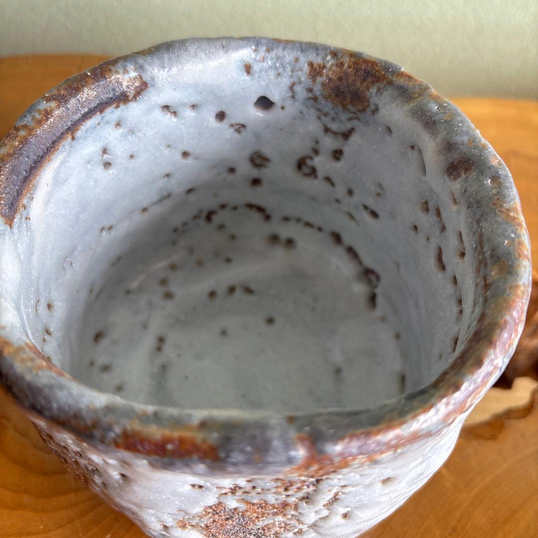 志野焼 小崎一陽造 抹茶碗 茶道具 共箱(54m)