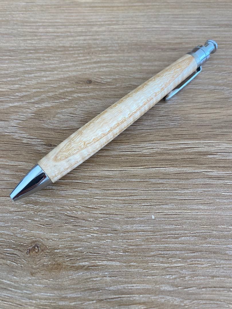 工房楔 タモ 縮杢 ボールペン