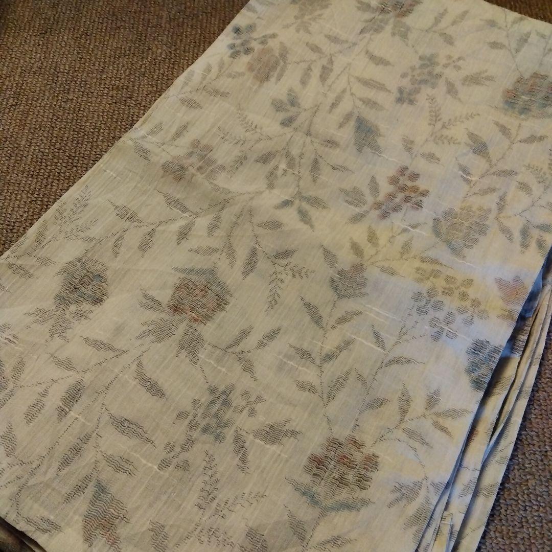 越後上布　小千谷ちぢみ　麻　着物　着用可　古布　はぎれ　材料　素材　リメイク