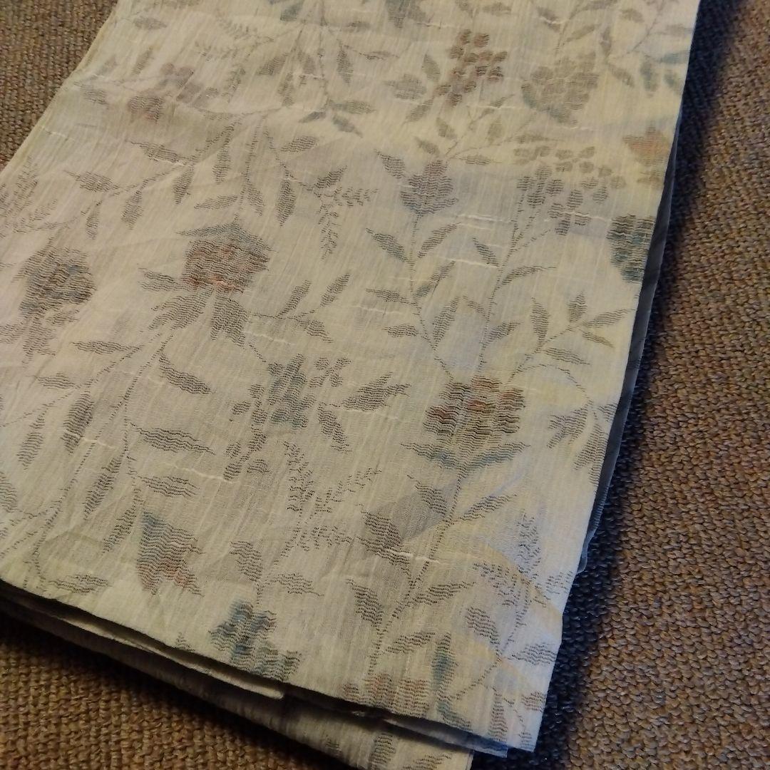 越後上布　小千谷ちぢみ　麻　着物　着用可　古布　はぎれ　材料　素材　リメイク