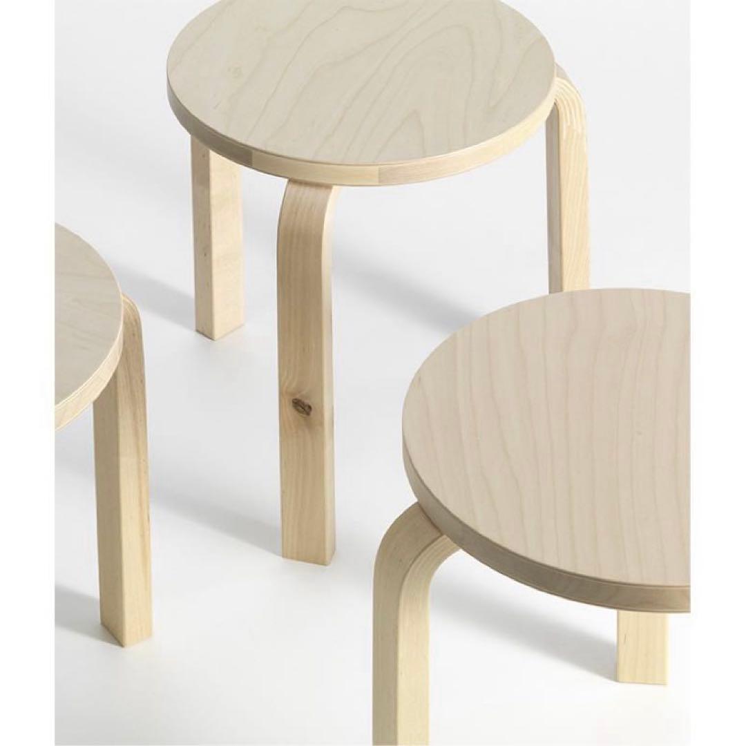 【新品】Artek アルテック スツール60 Wild Birch 1脚