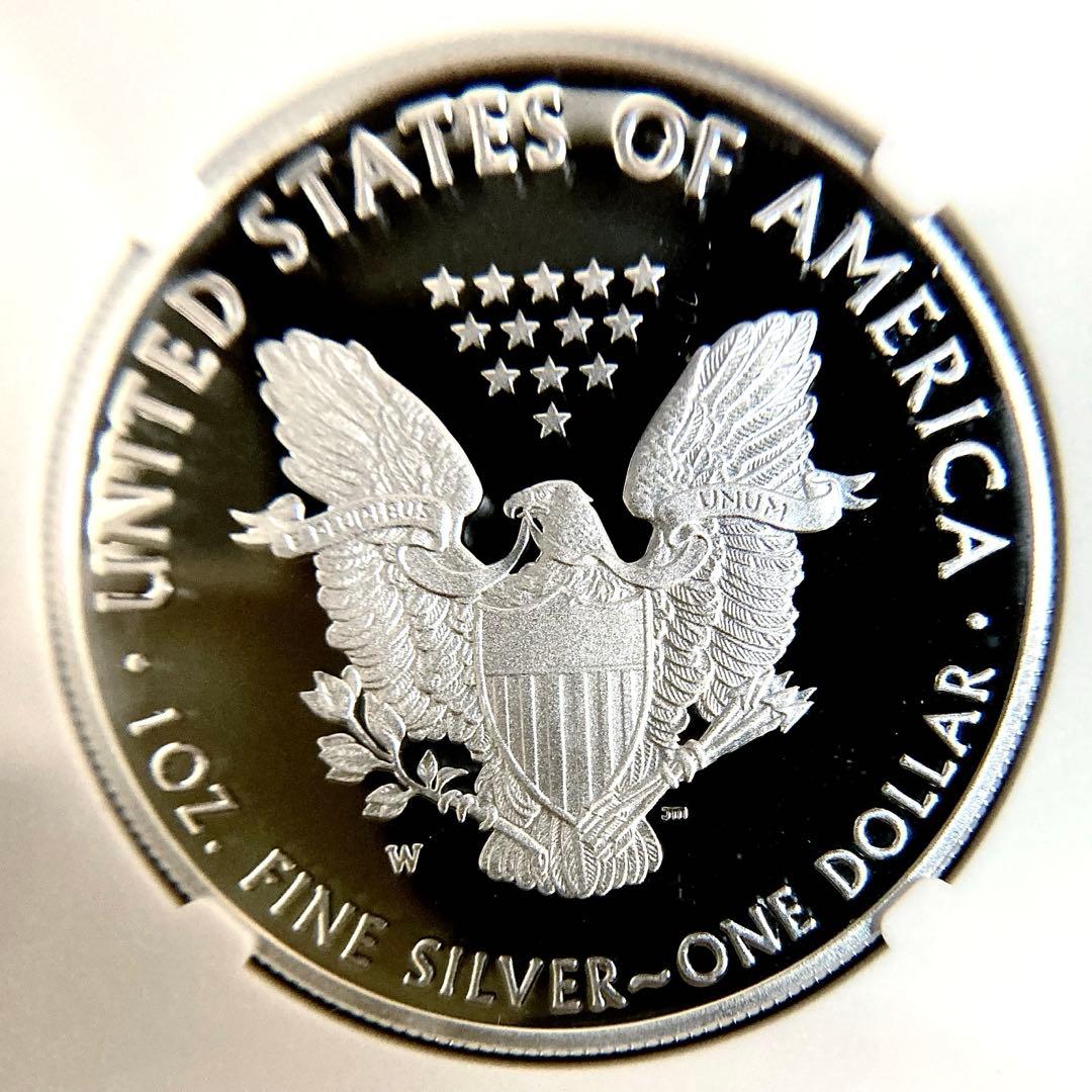 NGC最高鑑定★2021年アメリカ1ドル シルバーイーグル銀貨★PF70UC