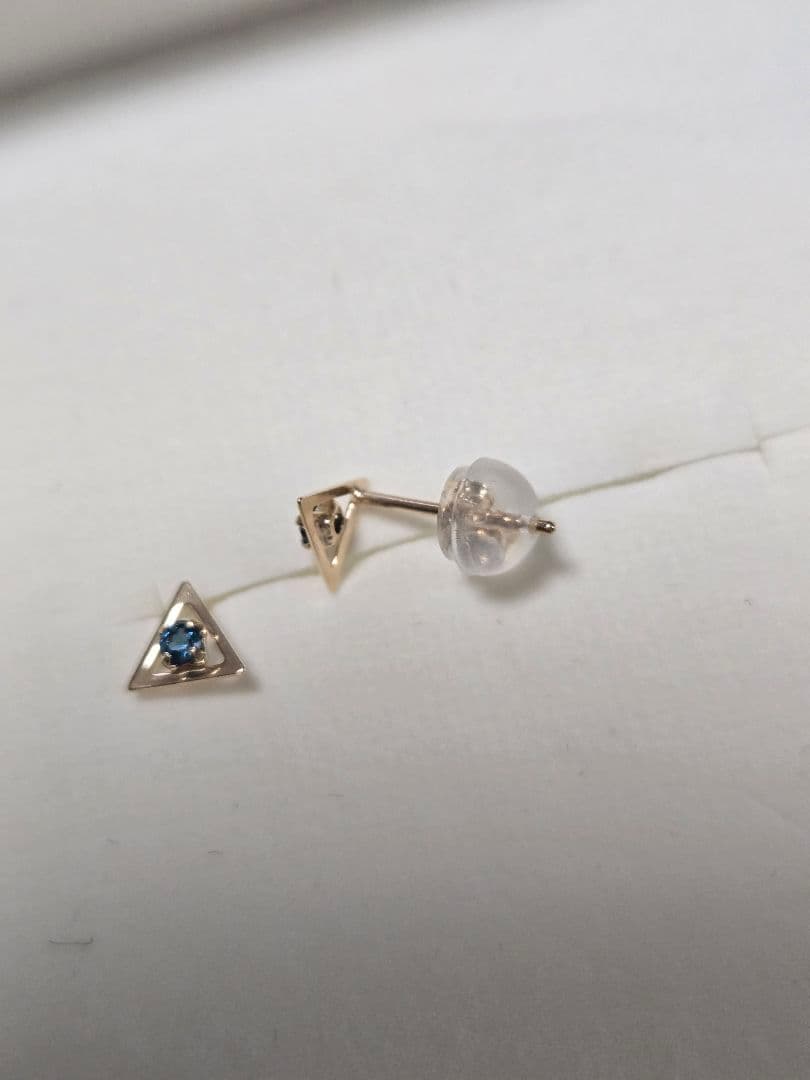 cui-cui　K10YG　ロンドンブルートパーズピアス　新品未使用