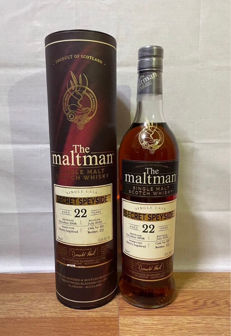 モルトマン マッカラン シークレットスペイサイド22年 シェリーホグスヘッド